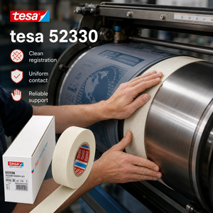 เทปติดเพลทเฟล็กโซกราฟฟิก <span class=keywords><strong>tesa</strong></span> <span class=keywords><strong>52330</strong></span> ของแท้ ขนาด 310 มม. ยาว 4.5 ม. หนา 380 ไมครอน กาวสองหน้าชนิดผ้า - Product Image 5