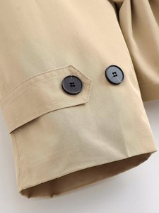 TAOP&ZA Nouvelle Collection Printemps 2026 – Veste Courte Décontractée pour Femme avec Épaulettes Rembourrées, Manches Longues, Col Revers Tendance et <span class=keywords><strong>Ceinture</strong></span> 6318051 - Product Image 4