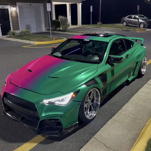 Vinilo Autoadhesivo de Alto Brillo con Degradado Rosa y Negro para Envolver la Carrocería del Automóvil, Impresión Personalizada, 1.52*20M, Venta al Por Mayor de Fábrica NIKO - Product Image 2