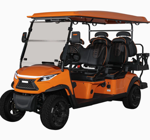 China Factory 4-Seater Electric <b>Golf</b> Cart OEM Stainless Steel Rechargeable Lithium long life Battery for resort & campuses - Product Image 1