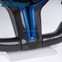 Volant de voiture en cuir et fibre de carbone véritable pour BMW F30 F31 F16 F10 F18 F01 F02 F15 F20 F22 F12 F16 F32 F45 X1 X2 X3 avec LED