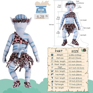 Muñeca de <span class=keywords><strong>Silicona</strong></span> Suave <span class=keywords><strong>Reborn</strong></span> Realista de 20 Pulgadas, Regalo Especial para Niños - Product Image 4