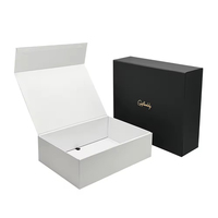 Boîtes Cadeaux Pliables de Luxe à Conception Personnalisée avec Fermeture Magnétique en Carton, Marquage à Chaud