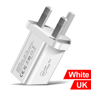 Gốc Mỹ EU Anh Cắm Pd 20W Nhanh Chóng Sạc Power <span class=keywords><strong>Adapter</strong></span> USB Loại C Tường Sạc - Product Image 4