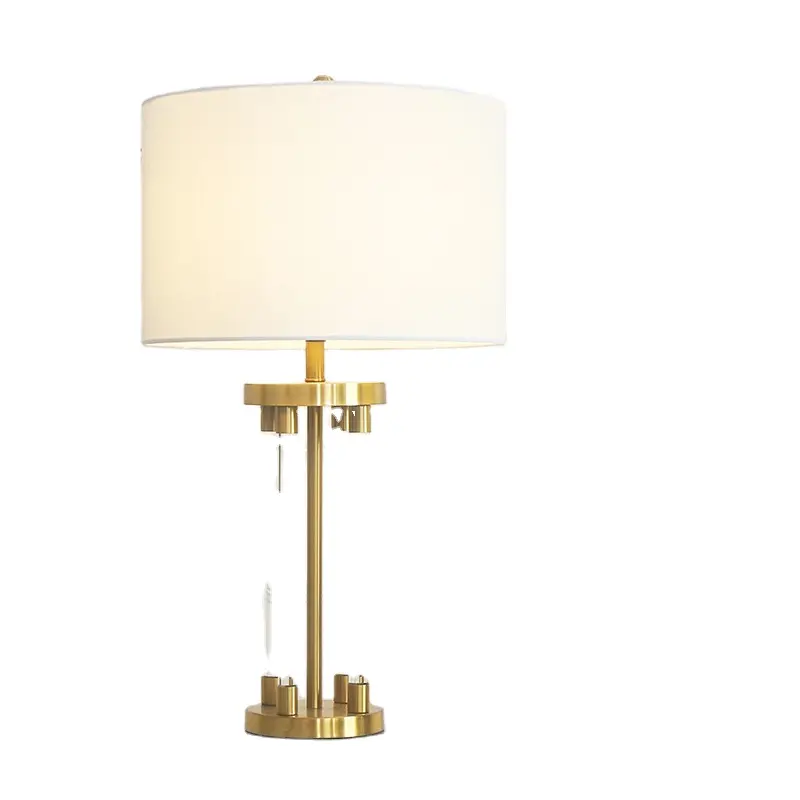 Lampada da tavolo decorativa per la casa dell'hotel lampada da tavolo in cristallo antico con Base in metallo lampada da scrivania a Led in vetro trasparente a bolle