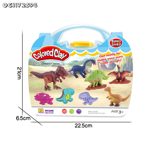 Lot de 19 couleurs de pâte à <span class=keywords><strong>modeler</strong></span> en plastique pour enfants, série de kits de loisirs créatifs avec modèle de <span class=keywords><strong>dinosaure</strong></span> en argile - Product Image 6
