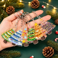 NASNAK Porte-clés pendentif en acrylique motif dessin animé de Noël, souvenir en plastique, cadeau pour étudiants et promotions commerciales, vente en gros