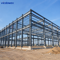 VICDOWEX Structure en acier industrielle personnalisée pour garage, hangar et bâtiment d'usine, pour atelier et entrepôt, avec garantie de 5 ans