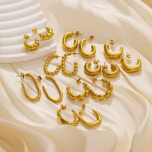 Fashion Vintage Earrings For Women Big Geometric Statement Metal Drop Earrings Trendy Earings Jewelry Accessories