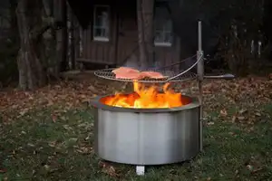 Best Outdoor BBQ Brazier Multi Fuel Antique Rusty <strong>Camping</strong> <strong>Fire</strong> <strong>Pit</strong> - Product Image 2