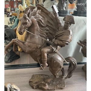 Statue de <span class=keywords><strong>cheval</strong></span> et de figurine en bronze en métal personnalisé de haute qualité pour la décoration intérieure - Product Image 2