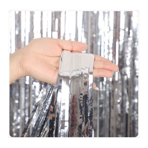 Bán buôn 1*2m sáng bóng sáng tua lá rìa Rèm Backdrop cho sinh nhật tốt nghiệp kỳ nghỉ trang trí-không độc hại không thấm nước - Product Image 4