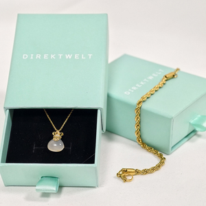 2025 Sang Trọng Tùy Chỉnh Thân Thiện Với Môi Bông Tai Màu Hồng Bao Bì Đặt Tái Chế Vật Liệu Giấy Dập Nổi Hộp Đồ Trang Sức Túi Với In - Product Image 6