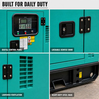 Groupe électrogène diesel insonorisé Cummins 30 kVA triphasé 400 V 50/60 Hz pour alimentation de secours d'urgence