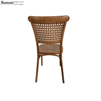 Nouvelle arrivée, chaise de salle à manger empilable Sunzo pour mariage, hôtel, location, utilisation en extérieur, ferme, villa, en résine plastique PP