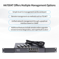 HiOSO HA7004T Tanpa Modul PON 4PON EPON OLT 1:64 Full Load 256 ONU ONT Fiber Optik FTTx FTTH Unit Jaringan Optik