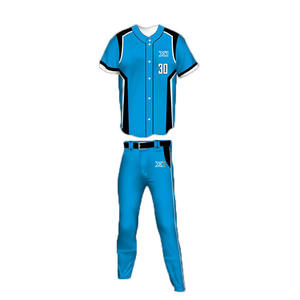 Diseño innovador, conjuntos de uniformes de béisbol para adultos personalizables para hombres, ligeros, elásticos, transpirables, antibacterianos, protección UV - Product Image 3