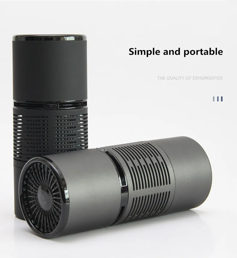 Factory OEM USB refresher portable mini car desk anion UVC 3 in1 true hepa filter air cleaner purifier