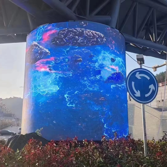 Flexible LED Display Soft Film P4 Easy Install LED Video Wall Outdoor Fixed Advertising Flexible Led Curved Display Screen