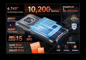 Cubot KingKong ES 3 หน้าจอ 6.745 นิ้ว HD+ แบตเตอรี่ 10200mAh หน่วยความจำ 6+10+256GB กล้องหลัง 48MP กล้องหน้า 16MP รองรับ 2 ซิม NFC ระบบปฏิบัติการ Android 15 หน้าจอรีเฟรช 120Hz รองรับการชาร์จเร็ว 33W - Product Image 3