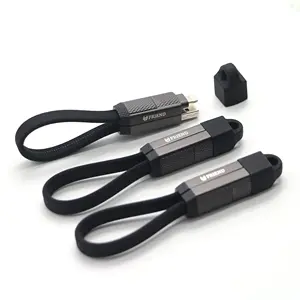 Kabel pengisian daya Cepat USB, kabel data Logo OEM magnetik USB 4-in-1, 5A, USB tipe a C L 8pin