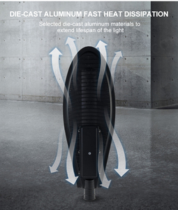 Usine en gros IP65 étanche 6000K en alliage d'aluminium lampadaires extérieurs économie d'énergie LED 50W 250W éclairage d'alimentation ca - Product Image 4