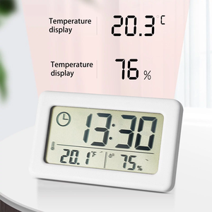 Cheetie cp114 có dây điện trắng Dự báo Trạm thời tiết phong vũ biểu kỹ thuật số <span class=keywords><strong>LCD</strong></span> Đồng hồ báo thức - Product Image 2