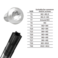 Jeu de tournevis de sécurité professionnels T5-T40 Phillips/Plat, manche en plastique, outils de réparation manuels magnétiques DIY OEM