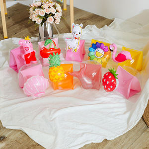 Flotadores de brazo inflables para niños KELUKEYA, diseño de dibujos animados, juguetes acuáticos de PVC de 0.18 mm - Product Image 2