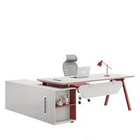 Bureau de direction moderne et minimaliste Shuo Ran, durable, avec armoire et rangement, garantie de 5 ans pour usage commercial