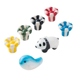 Bora – poignées de meuble en céramique, boutons colorés en forme de Panda, pour porte de tiroir, décoration de chambre d'enfant, LS163 - Product Image 1