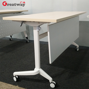 Bàn Học Có Thể Gập Lại Bàn Học Văn Phòng Đồ Nội Thất Văn Phòng Bàn Văn Phòng Thiết Kế Khung Kim Loại Hiện Đại - Product Image 3