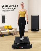 Tapis de marche manuel inclinable avec réglage détachable pour améliorer les performances, tapis de course silencieux à placer sous le bureau, idéal pour l'exercice à domicile