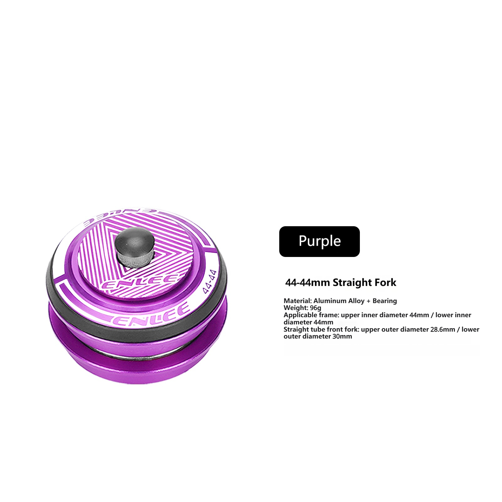 Horquilla recta morada de 44-44 mm