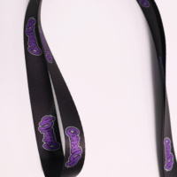 Porte-badge rétractable moderne en nylon personnalisé, avec lanières jacquard tissées, impression numérique, portable, promotionnel, pour carte de travail, usage bureautique