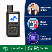 KENEARD KE-912 Talkie-walkie PoC 4G LTE Ultra Léger 99g 2000mAh 100H en veille Radio Push-to-Talk pour Restaurant, Commerce de Détail, Événements