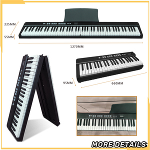 Đàn Piano Có Thể Gập Lại 88 Phím Tiêu Chuẩn Cảm Ứng Nhạy Cảm Bàn Phím Di Động Thông Minh Phiên Bản Gấp Đàn Piano Kỹ Thuật Số <span class=keywords><strong>Midi</strong></span> Bluetooth Yimo3001 - Product Image 4