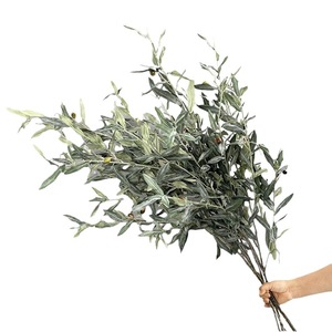 Feuilles d'<span class=keywords><strong>olivier</strong></span> artificielles de haute qualité à longues tiges pour la décoration de la maison - Product Image 6