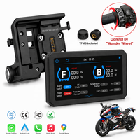 Layar Motor 6 Inci Fast Boot 1000 Nits IP68 Tahan Air Wireless Apple CarPlay Android Auto TPMS untuk BMW GS