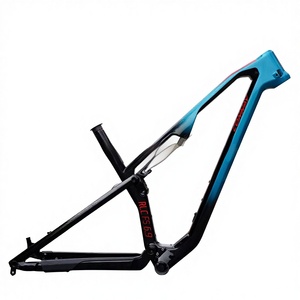 <span class=keywords><strong>Cuadro</strong></span> de Bicicleta de Montaña XC de Fibra de <span class=keywords><strong>Carbono</strong></span> CONWAY con Suspensión Trasera, Frenos de Disco y Barra Transversal de 210 mm para Ruedas de 27.5/<span class=keywords><strong>29</strong></span> Pulgadas - Product Image 1