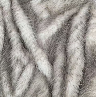 Weiches und dickes, pelzähnliches Material mit langen Haaren, geeignet für Wintermäntel, Taschen, Schuhe und Spielzeug.