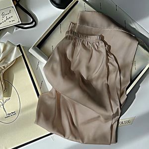 High Quality <strong>Women</strong> Sleepwear New Design Soft Cute Pijamas <strong>Long</strong> <strong>Sleeve</strong> and Pants <strong>Silk</strong> Satin Nightgown Leisure Home Wear <strong>Pajamas</strong>