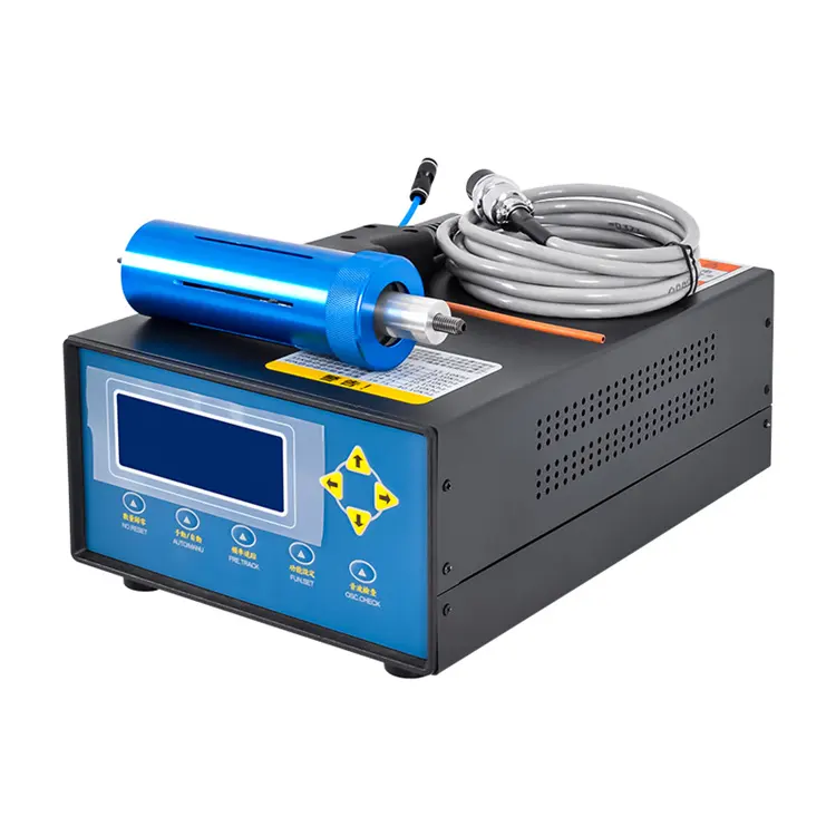 Plastik kaynak için uygun maliyetli el ultrasonik plastik nokta kaynakçı ultrasonik plastik füzyon kaynak makinesi 35KHZ1000W