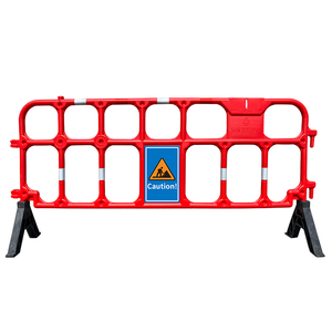 Barrera de Seguridad de Plástico Moldeado por Soplado de 2100 mm, Barrera de Plástico Temporal para Control de Multitudes en Obras de Construcción, Valla de Plástico HDPE - Product Image 4