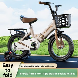 Bicicletta Pieghevole <span class=keywords><strong>per</strong></span> Bambini da 2-9 Anni, Bici a <span class=keywords><strong>Pedali</strong></span> <span class=keywords><strong>per</strong></span> Ragazzi e Ragazze, Ruote da 12 Pollici, Modello Golden Crow - Product Image 3