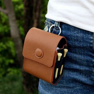 Sac de rangement personnalisé pour télémètre en PU avec boucle de fixation à la taille, rangement pour tees de golf et impression de logo disponible - Product Image 2