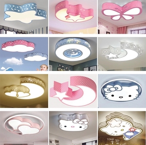Lámpara de Techo LED de 48w y 500mm, Lámpara de Techo con Forma de Conejo para Dormitorio Infantil, Lámpara de Techo de Dibujos Animados con Forma de Animal, Lámpara de Techo LED con Forma de Luna y Estrella - Product Image 3