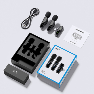 ميكروفون لافالير لاسلكي خفيف الوزن متعدد الاتجاهات مع خاصية إلغاء الضوضاء للهواتف الذكية (نوع C وآيفون) - Product Image 3