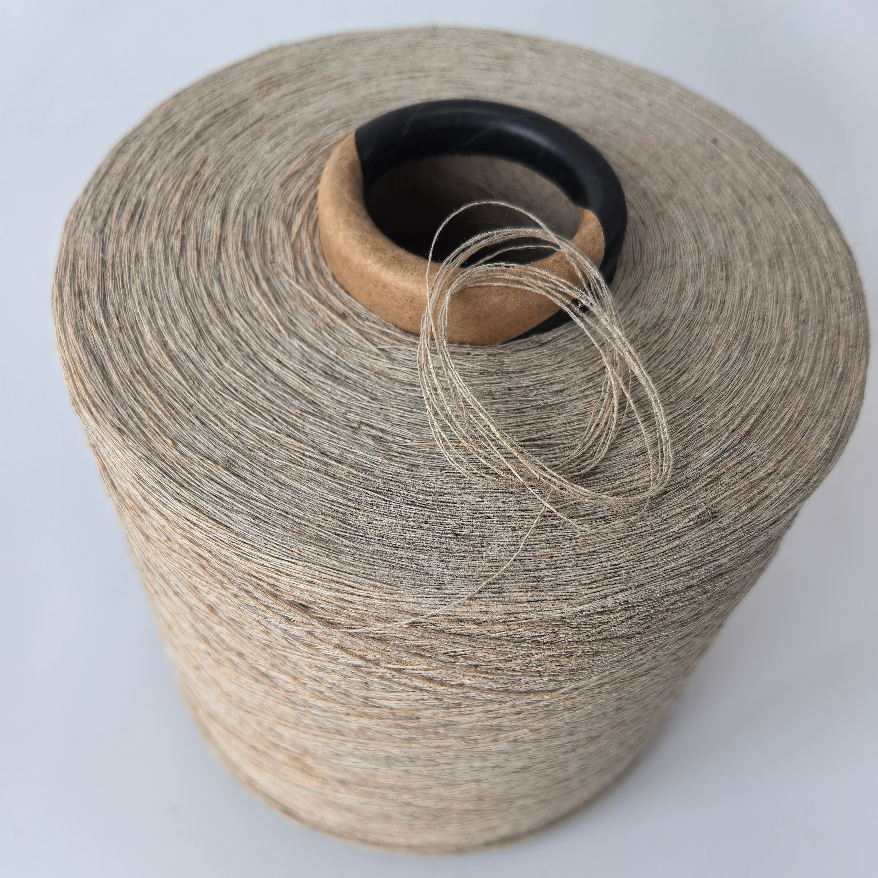 10S натуральный хаки Linen55 % и Bamboo45 % смешанная Экологически чистая пряжа льняная Бамбуковая пряжа из натурального волокна для вязания ткацкой ткани