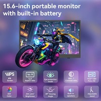 Monitor Portátil para Juegos R&E de 15.6 Pulgadas, IPS, Inalámbrico, LED, Resolución Full HD, 60Hz, Tiempo de Respuesta de 25ms, Altavoz Integrado